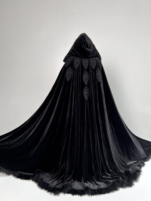 Cape black feathers